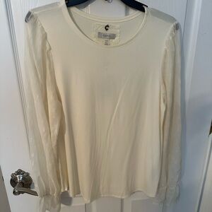 Cream Women's Top
